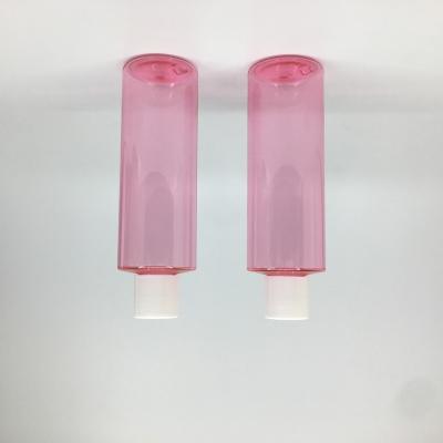 China Hot Selling Rose Cosmetic Shampoo 300ml Clear Skin Care Plastic Lotion Bottle With Screw Cap for sale