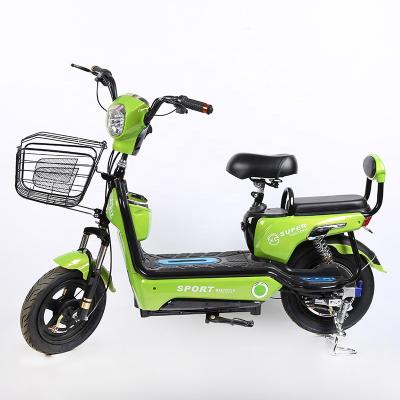 China Standard Factory Price 48V 350W Fashionable Electric Bicycle 14 Inch Tire for sale