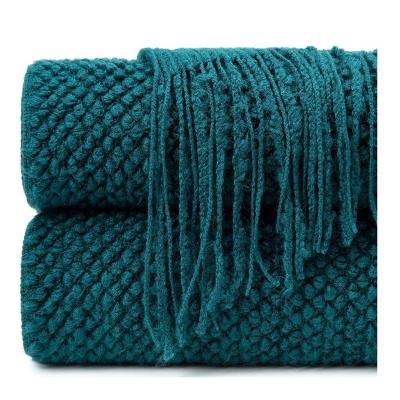 China Inyahome Portable Knit Throw Blanket Super Soft Warm Blanket For Couch Lightweight Fluffy Blanket For Bed Decor Home Plaids On Sofa for sale