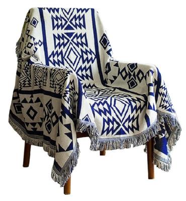 China Inyahome Southwest Bohemian Portable Throw Blankets with Tassels for Couch Bed Chair Wall Tapestry Living Room Outdoor Beach for sale