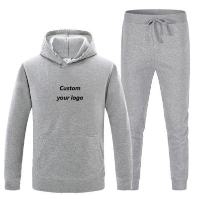 China Wholesale Hoodies Men's Anti-Wrinkle Factory Supply Direct Custom Cotton Sweatpants And Hoodie Set Blank Hoodie for sale