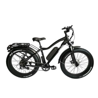 China USA aluminum alloy fat MTB mountain cargo ebike hot sale lithium battery 48V 750W/1000W 26 inch fat tire electric bicycle for men for sale