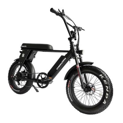 China Popular aluminum alloy USA hunter e-bike 2 people seat electric motorcycle 48V 500W 750W 1000w 20 inch fat tire electric bicycle for men for sale