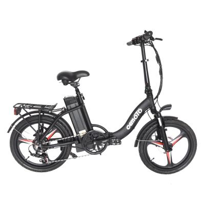 China Hot E-Bike EN/TUV 48V Magnesium 350w Aluminum Alloy 20 Inch Mini Electric Folding Bicycle With Pedals For Girl for sale