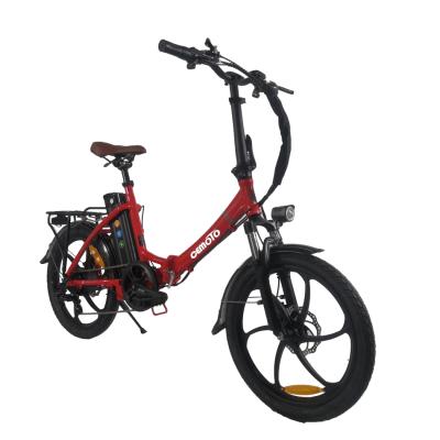 China Aluminum Alloy Fashion Design E-bike 48V 350W Mini 20 Inch Aluminum Frame Seat Foldable Electric Folding Bike For Lady for sale