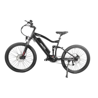 China Aluminum Alloy Bafang Drive Motor 48V 350W High Quality Full Suspension Mid Frame 27.5 Inch Electric Mountain Bike for sale