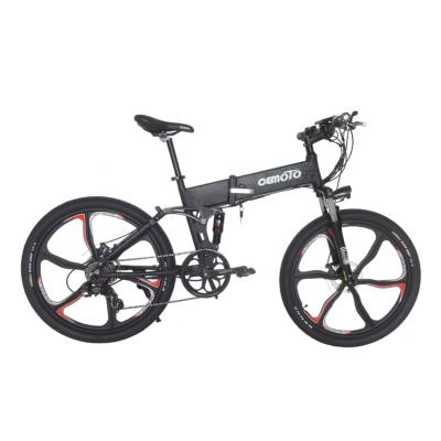 China Super Folding 4 Bar Linkage Aluminum Alloy Transformer Inner Battery Magnesium 26 Inch Mountain Electric Bicycle for sale