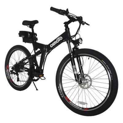 China Cheap 7 Speed ​​E-Bike 350W 500W 26 Inch Lithium Battery Aluminum Alloy MTB Disc Brake Mountain Folding Electric Bicycle for sale