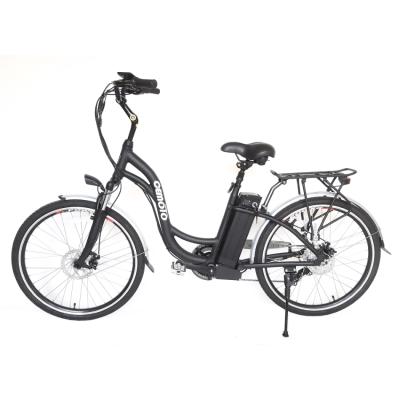 China Aluminum Alloy Factory Price Cheap E-bicycle 36V 10Ah 350W 26 inch Foldable Lady ebike Seat Step City Electric Bicycle with CE/TUV for sale