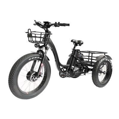 China Fat Bike 48v Electric Bike 500w Lithium Battery Wide Tire Handlebar 3 Electric Bicycle for sale