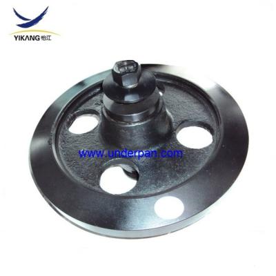 China Crawler dumper rubber track undercarriage idler assy MST 1500 front idler for sale