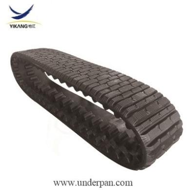 China 381x101.6x42 rubber track for excavator drilling rig crane undercarriage parts for sale