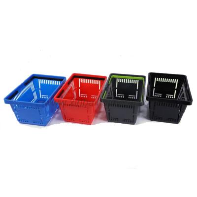 China 1) Supermarket 2)stores 3)store plastic shopping hand basket with double plastic handle in various sizes and colors for sale