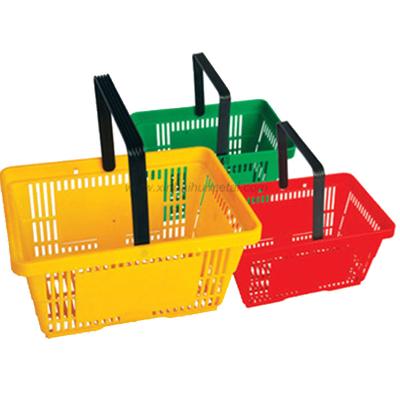 China 1) Supermarket 2)stores 3)store plastic shopping basket with single hand in various sizes and colors for sale