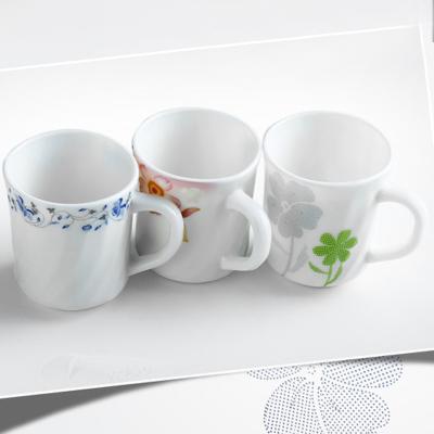 China New Viable Mug Glassware Decal Coffee Beer Tea Mug and Heat Resistant Tempered Glass Water Mug Set for sale