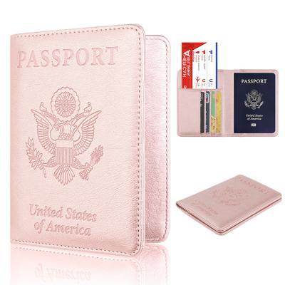 China America Hot Sale Antimagnetic Passport Holder RFID Passport Cover Ticket Antimagnetic Holder for sale