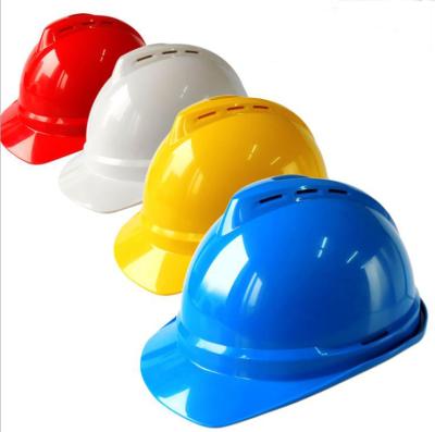 China ABS Resistance Industrial Worker V Shape Hard Hat Plastic Protective Hard Hat High Impact Cheap Price for sale