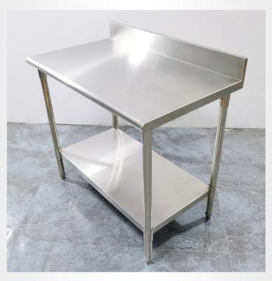 China Large heavy durable hospital workbench stainless steel commercial kitchen with partition stainless steel table wholesale customization for sale