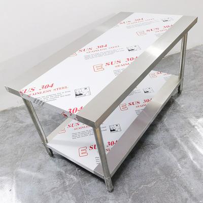 China Anti-corrosion Power Table Benches Make Hotel Kitchen Stainless Steel Workbench Double Table Outdoor Outdoor Dining Table Waterproof And Corrosion for sale