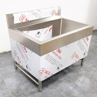 China Environmental Stainless Steel Material Medical Sink Large Capacity Sink With Stainless Steel Separation Hospital Medical Pool for sale