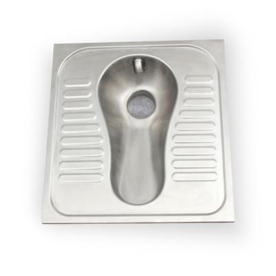 China Without Damper Toilet Urinal Prison Toilet Squatting Pan Stainless Steel Silver for sale