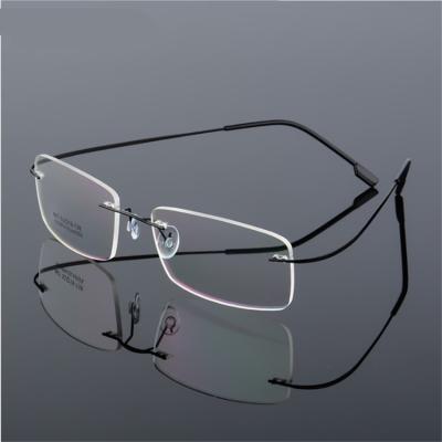 China Fashionable Titanium Rimless Flexible Frame Optical Spectacle Frameless Glasses Prescription Eyeglass Frameless Glasses for sale