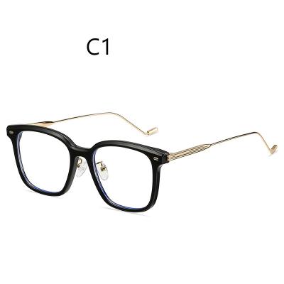 China 2021 Retro Wholesale High Quality New Fashion Luxury Custom Square Box Designer Men And Women Anti-blue Light Glasses 2022 for sale