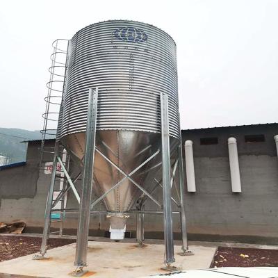 China Full automatic poultry farm chicken feed layer/egg pullet/broiler raising chicken feed conveying system poultry farm feed silo equipment for sale for sale