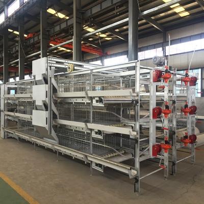 China Chicken Farm Good Quality Battery Chick House Animal Cage 20 Years Use Life H Type 3 Layers Automatic Broiler Chicken Poultry Cages System for sale