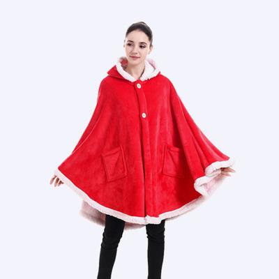 China Super-Comfortable Fleece Blanket Cute Christmas Leisure Warm Hoodie Home Clothes Oversized Hooded Sweater Hoodie Blanket for sale