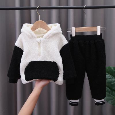 China Autumn Winter Kids Spring Casual Wear Hoody+ Panties 2 Pcs Cartoon Panda Clothing Sets Baby Boy Casual Girl Lovely for sale