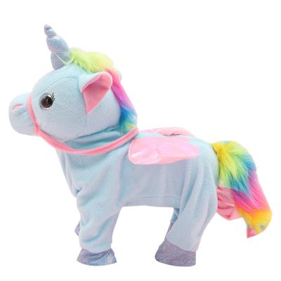 China Wholesale Hot Selling Cheap High Quality Stuffed Music Plush Toys 35cm Unicorn For Kids And Children for sale