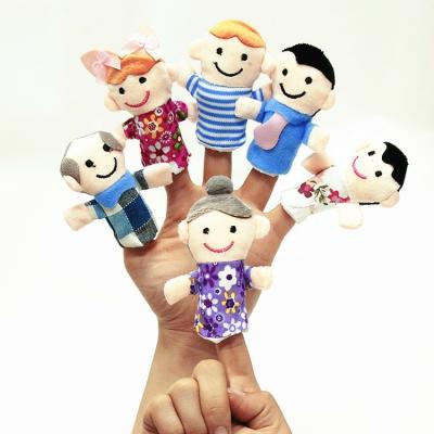 China Educational Animal Hand Puppet Cartoon Plush Toy Baby Animal Hand Puppets Pretend Telling Story Doll Toy for Kids for sale