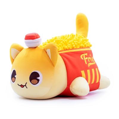 China Cat Shaped Stuffed Toy Soft Plush Doll Anime Cat Plush Toys Gift Cartoon Hamburger Stuffed Toy Gift 25cm Kids For Children for sale