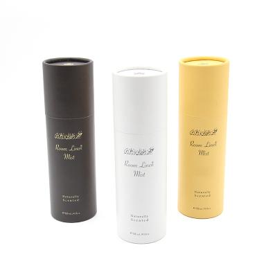 China Biodegradable Cylindrical Dropper Bottle Skin Care Materials Box Recycled Packaging Paper Tube For Perfume for sale