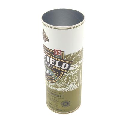 China Popular Biodegradable Materials Packaging Box Recycled Wine Bottle Paper Tube Box Round Packaging for sale