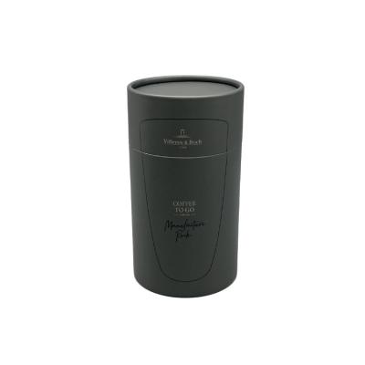 China Recyclable Custom Made Black Paper Tube Packaging Cardboard Box Round Black Paper Tube Package for sale