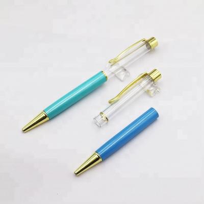 China Promotional Multicolor Empty Pen Barrel Ballpoint Pen Beauty Pen Custom Pen Holder for sale