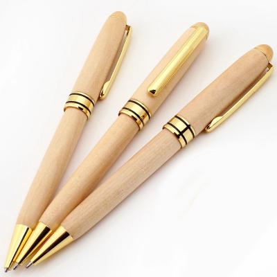 China Pen Factory Wholesales Custom Promotional Eco-friendly Wooden Engraved Ballpoint Pen for sale