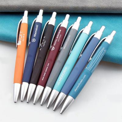 China Promotional Pen Cheap Ballpoint Pen Advertising Promotional Rubber Pen With Logo for sale