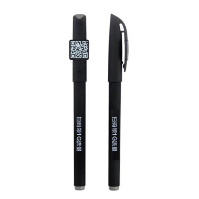 China Natural High Quality Free Samples Black Rubber Finish Gel In Pen With Clip Logo Printing for sale