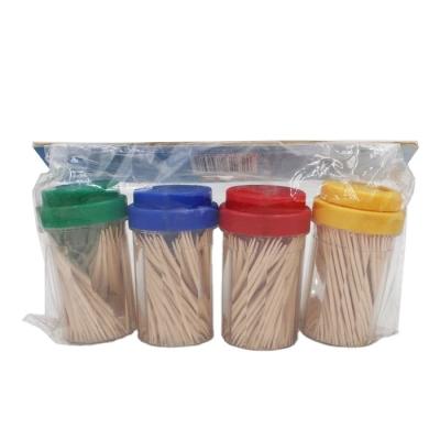 China Diameter 2.0mm Disposable High Level Wooden Toothpicks In Barrel for sale