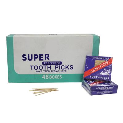 China China Disposable Toothpicks Factory High Quality Wooden Toothpicks Customized Wooden Flat Toothpicks for sale