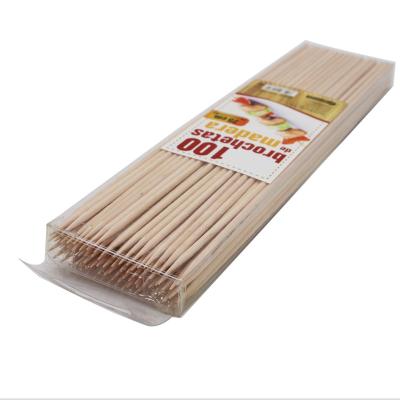 China 2021 hot sale high quality BBQ skewer wooden birch easily cleaned outdoor barbecue sticks wooden kebab skewers for sale