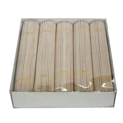 China Easily Cleaned Hiqh Quality Sharpen Natural Color A Grade Wooden Kebab Skewers For Barbecue for sale