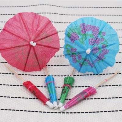 China Cocktail Umbrella Birch Wood Disposable Decorative Toothpicks for sale