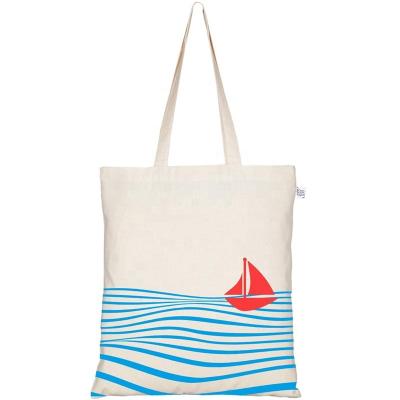 China 100% Natural Grocery Canvas Cotton Logo Custom Made Eco Friendly Tote Shopping Bag for sale