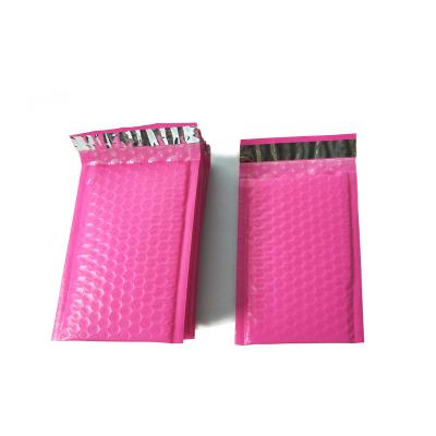 China Shockproof / Waterproof / Lightweight Hot Pink And Teal 4x8 Bubble Mailers Poly Mailing Bags for sale