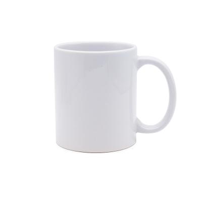 China American custom white ceramic coffee china sublimation logo style 11oz empty mug supplier with handle for sale