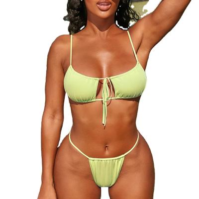 China 2021 Crochet Breathable Beach Wear Swimwear Couples Swimsuit With Cover Up Bikinis Transparent En Chicas Bikinis Swimwear for sale